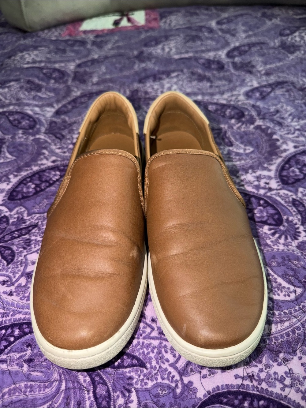 Ugg Womens Cas Slip On Leather Sneakers